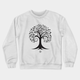 Deciduous Tree: A Minimalist Black Design Crewneck Sweatshirt